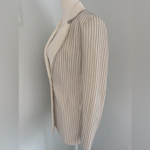 Alice + Olivia Yona Crystal Pinstripe Blazer - Picture 8 of 13